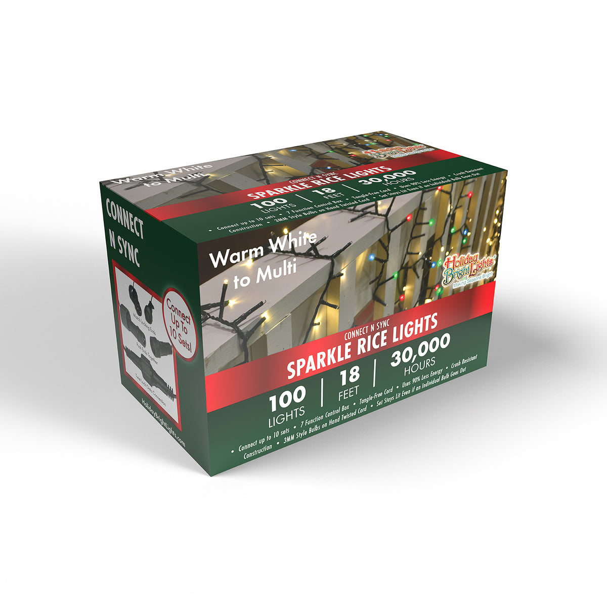 3MM Rice 100L Connectable Straight Lights (Retail Box)