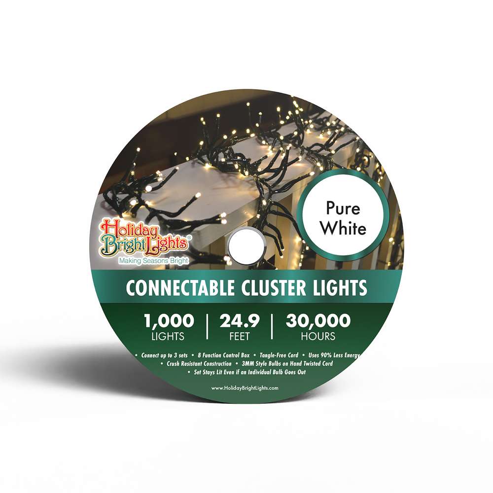 3MM Rice 1000L Connectable Garland Cluster Lights (Retail Box)