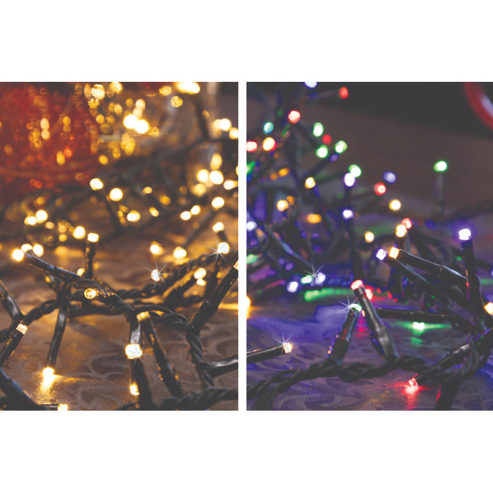 3MM Rice 250L Connect-N-Sync Garland Cluster Lights (Reel)