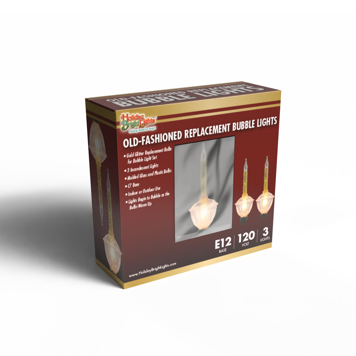 Bubble Light Replacement Bulbs - 3/PK (Retail Box)