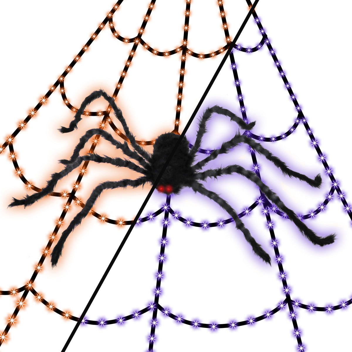 16ft Giant Web w/ Unlit Spider (Retail Box)