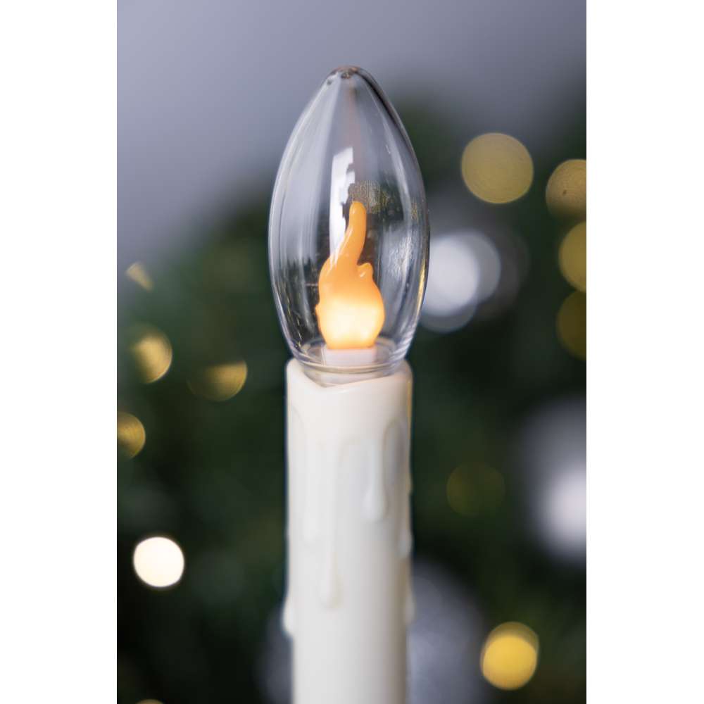 11.4" Battery Operated Taper Candle w/ Holder and Suction Cup (Retail Box)