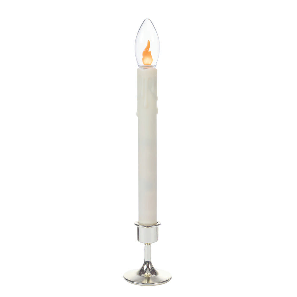 11.4" Battery Operated Taper Candle w/ Holder and Suction Cup (Retail Box)
