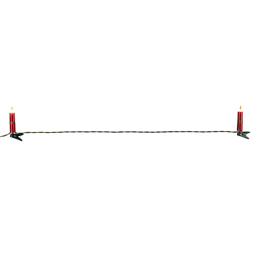 Battery Operated Santa Taper Candle w/ Holder and Suction Cup (Retail Box)