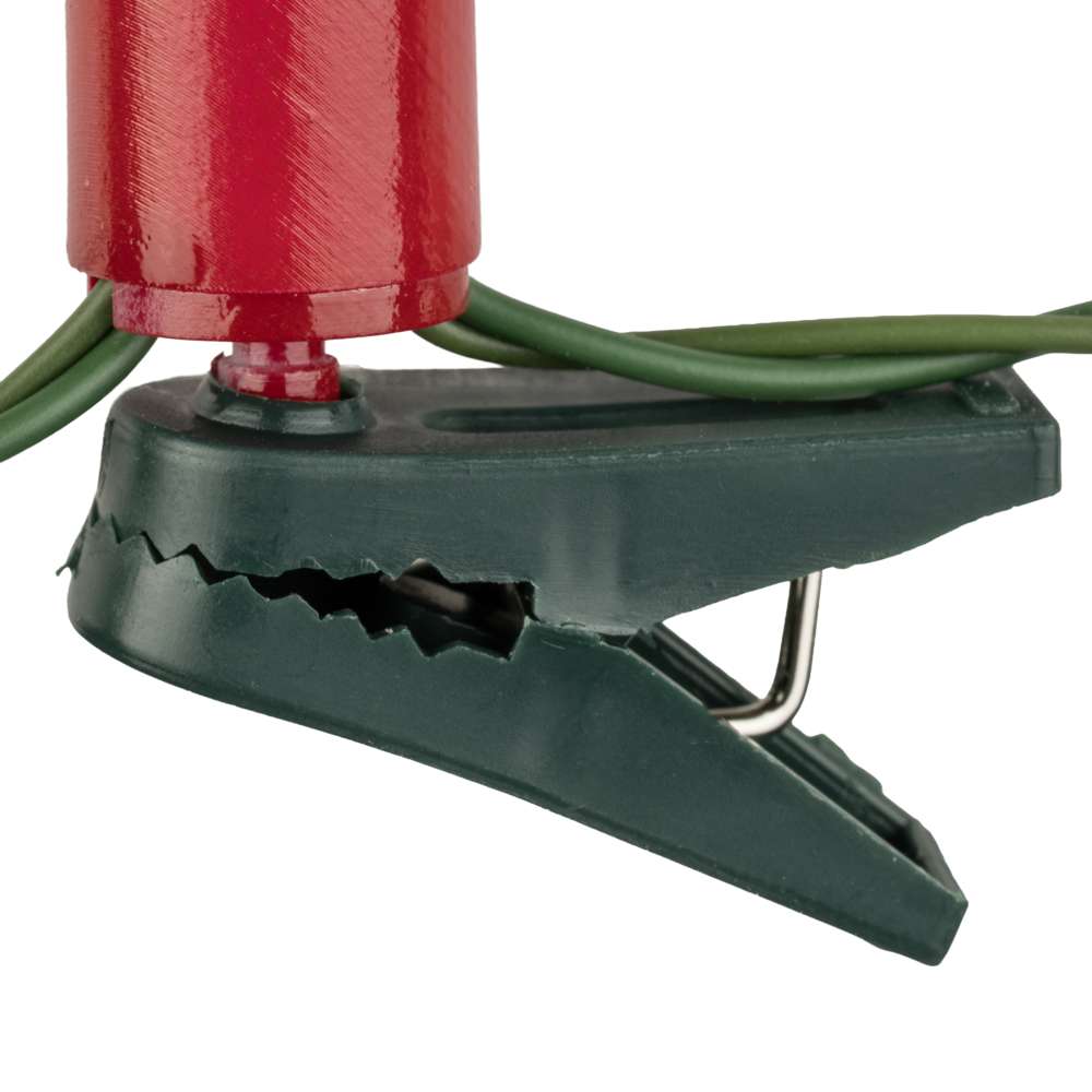 Battery Operated Santa Taper Candle w/ Holder and Suction Cup (Retail Box)