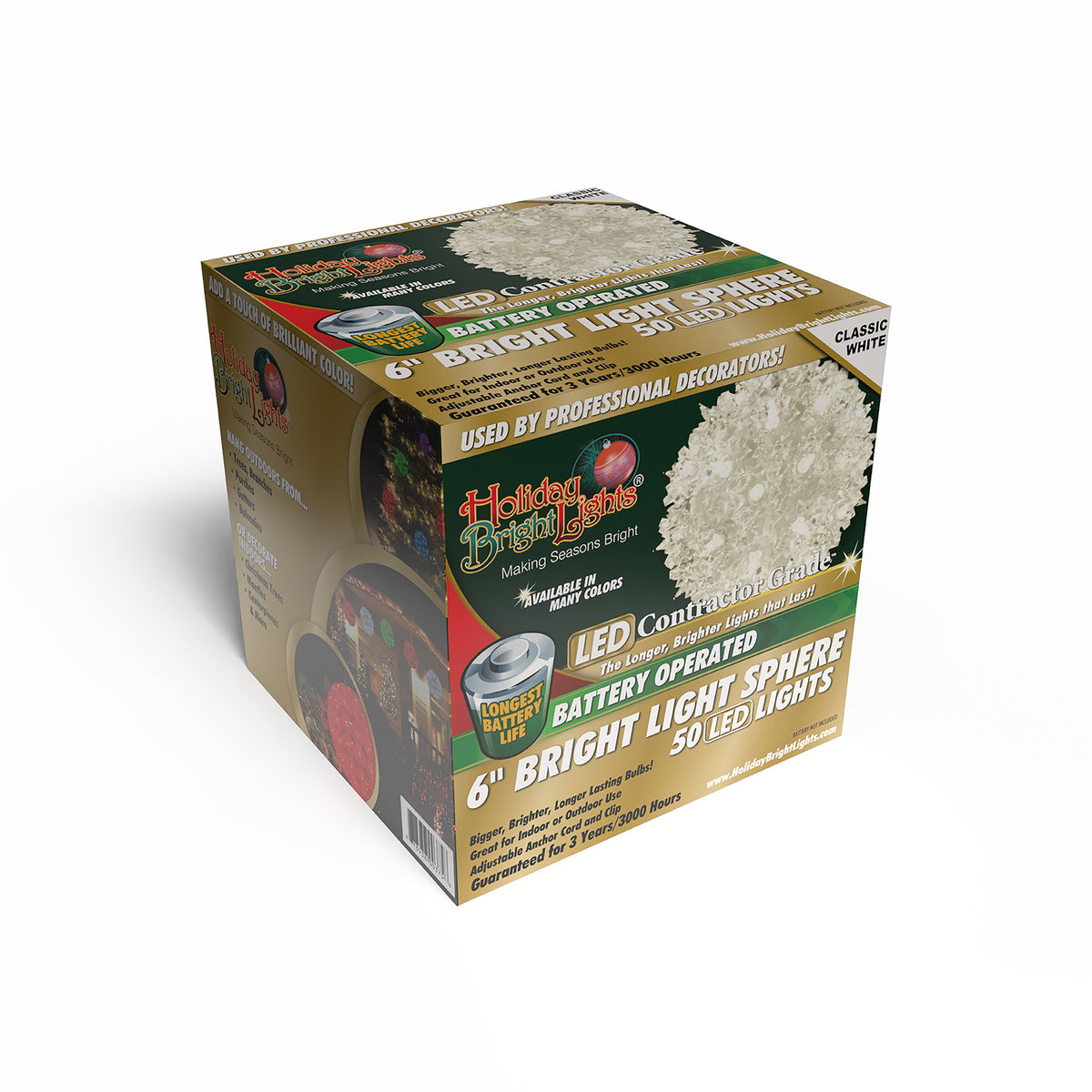 6" 50L Battery Operated Starlight Spheres (Retail Box)
