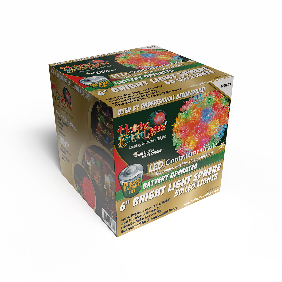 6" 50L Battery Operated Starlight Spheres (Retail Box)