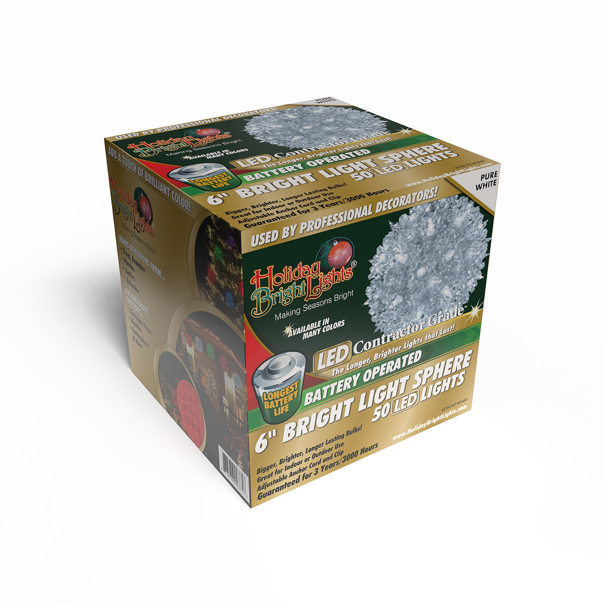 6" 50L Battery Operated Starlight Spheres (Retail Box)