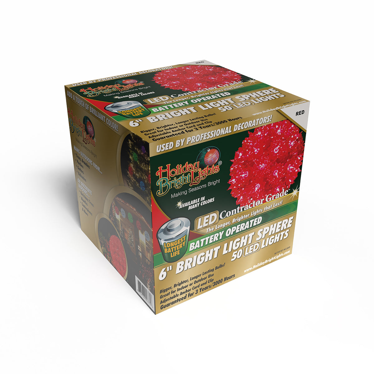 6" 50L Battery Operated Starlight Spheres (Retail Box)