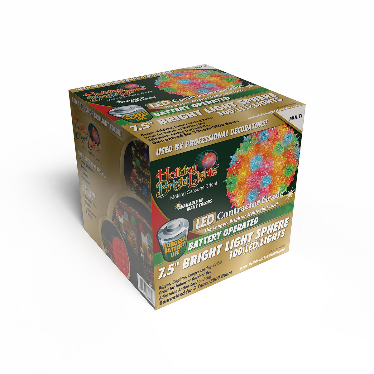 7.5" 100L Battery Operated Starlight Spheres (Retail Box)