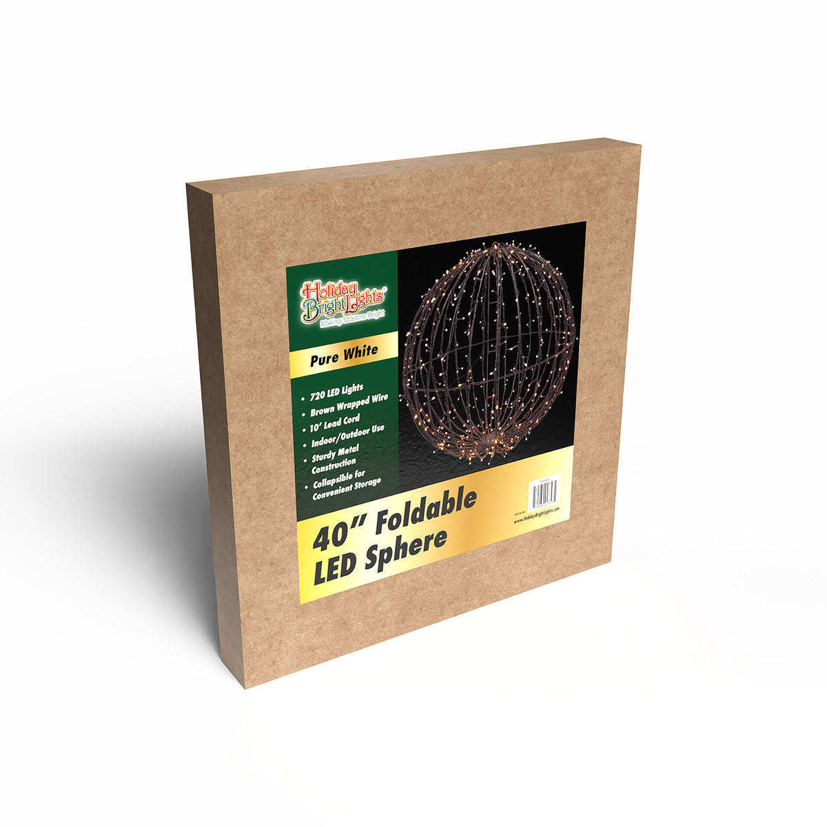 40" Foldable Brown Spheres (Retail Box)
