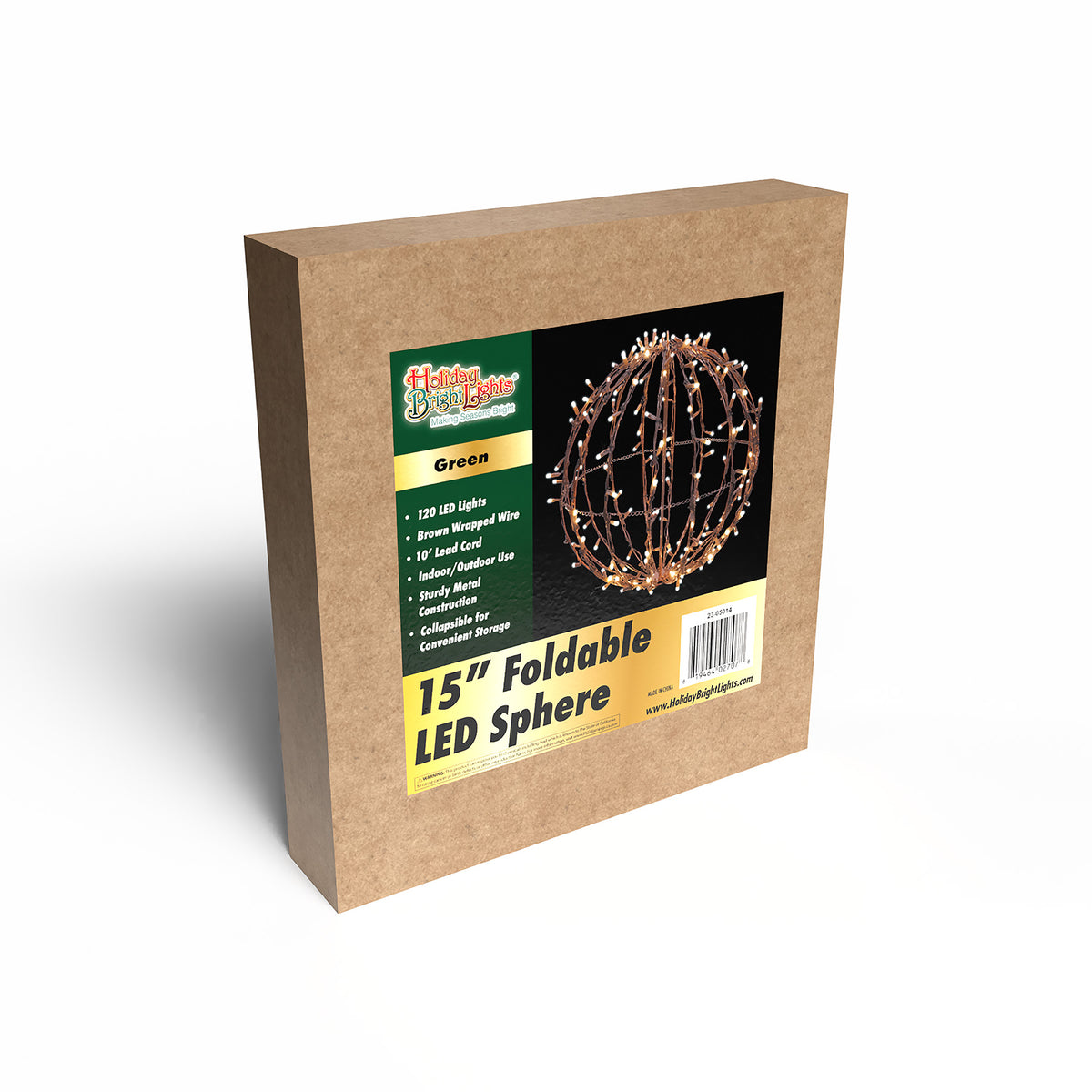 15" Foldable Brown Spheres (Retail Box)