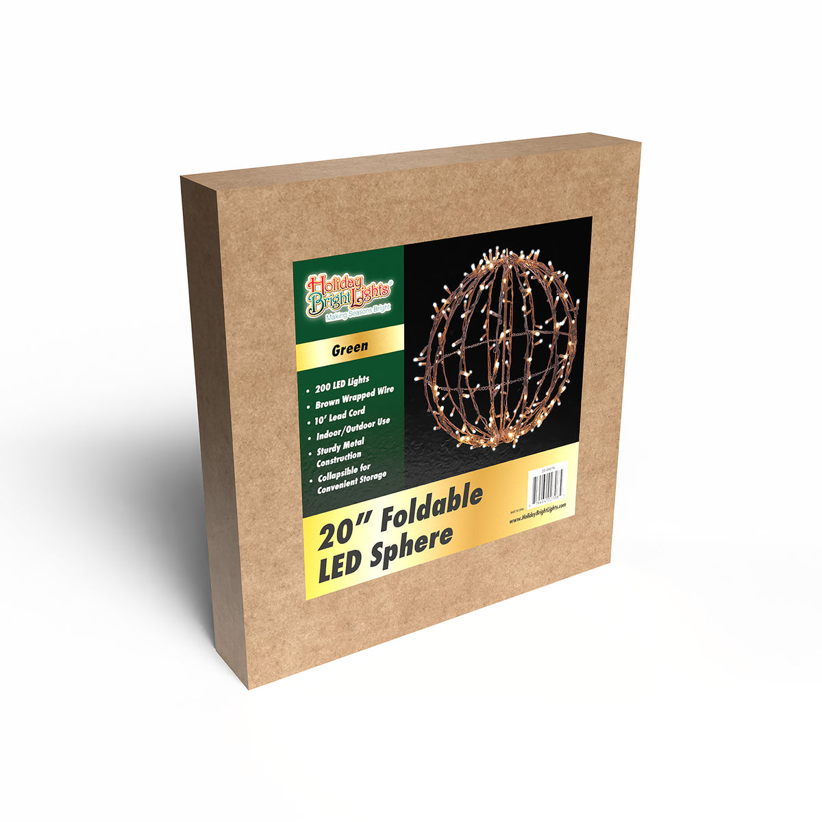 20" Foldable Brown Spheres (Retail Box)