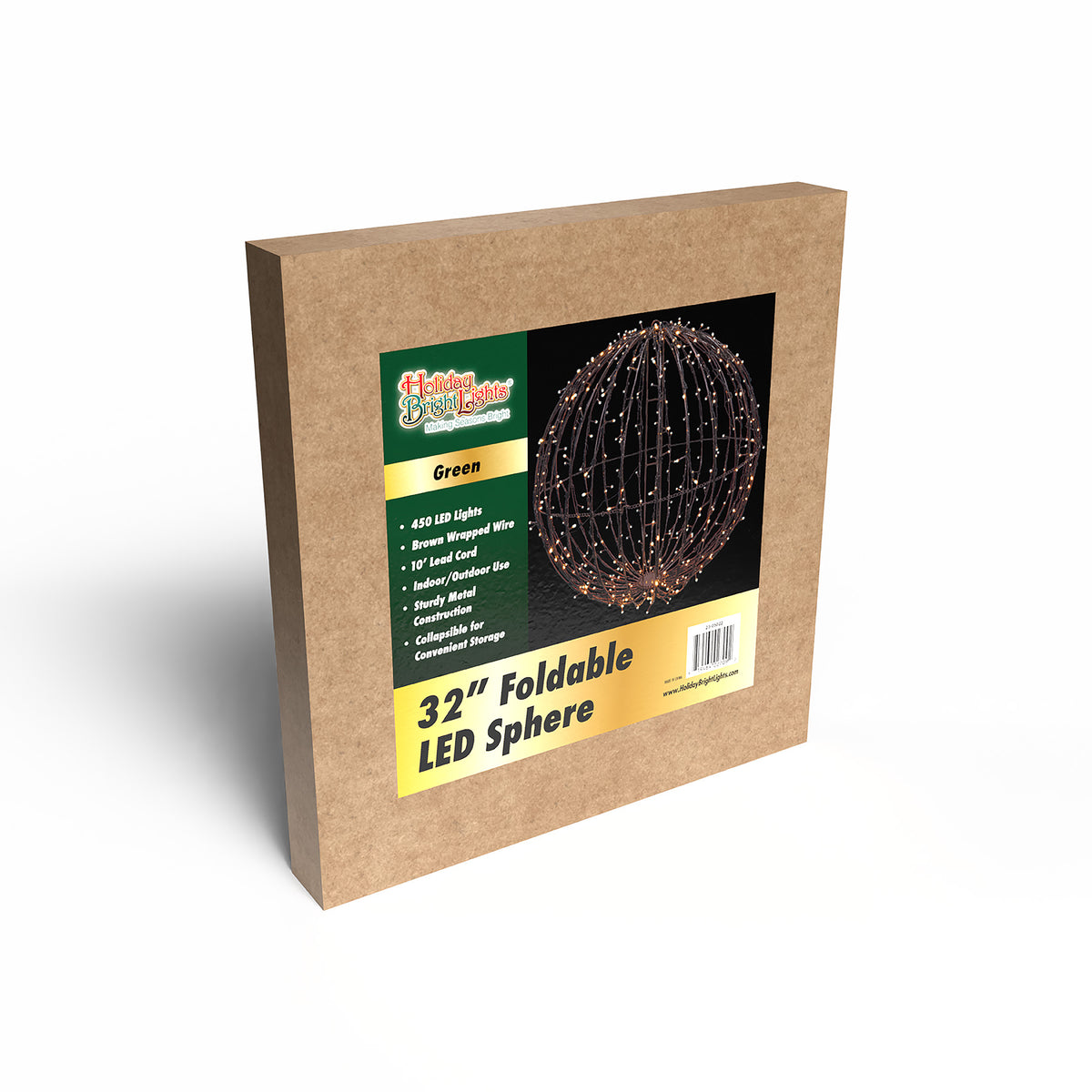 32" Foldable Brown Spheres (Retail Box)