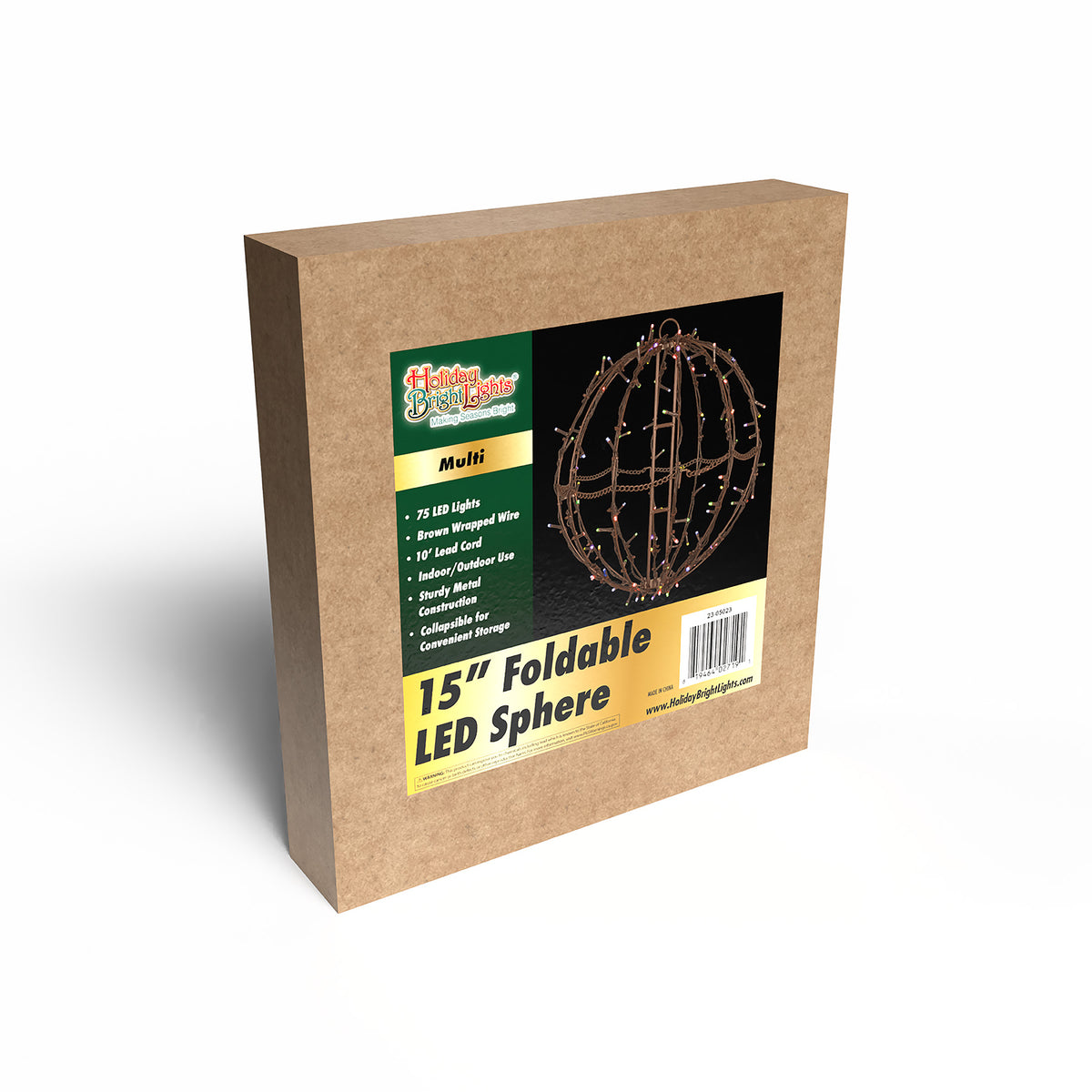 15" Foldable Brown Spheres (Retail Box)