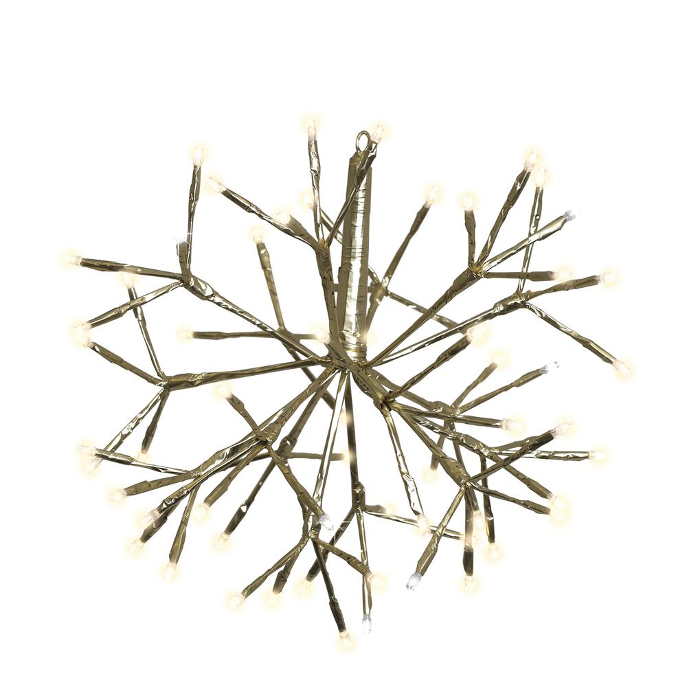 12" Twinkle Shimmering Spheres (Gold Wrap)