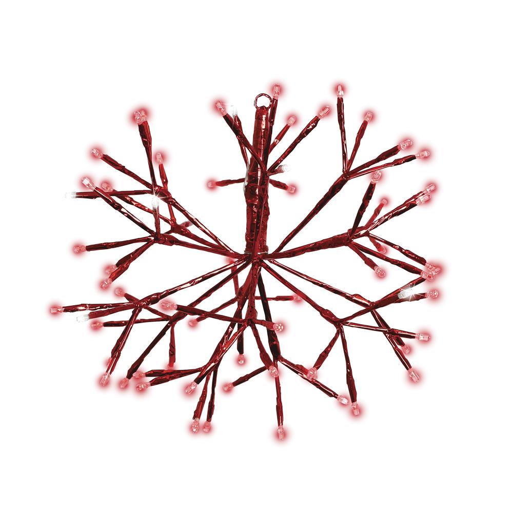 12" Twinkle Shimmering Spheres (Red Wrap)