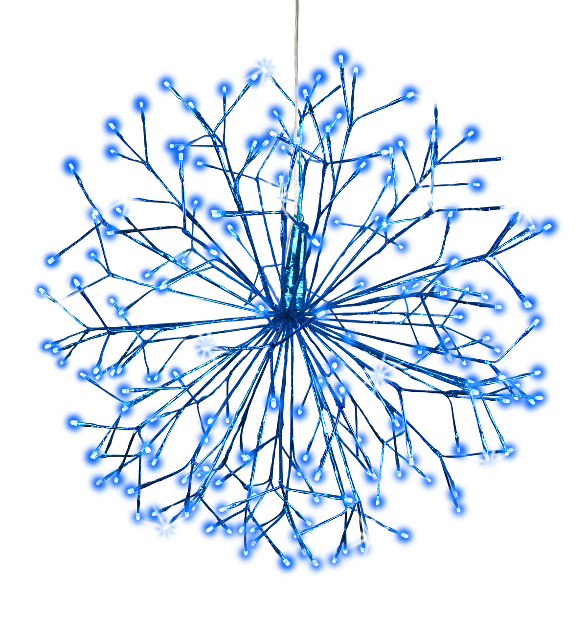 24" Connectable Twinkle Shimmering Spheres (Blue Wrap)