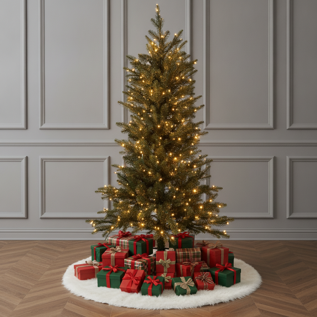 Slim King Pine Christmas Tree (Retail Box)
