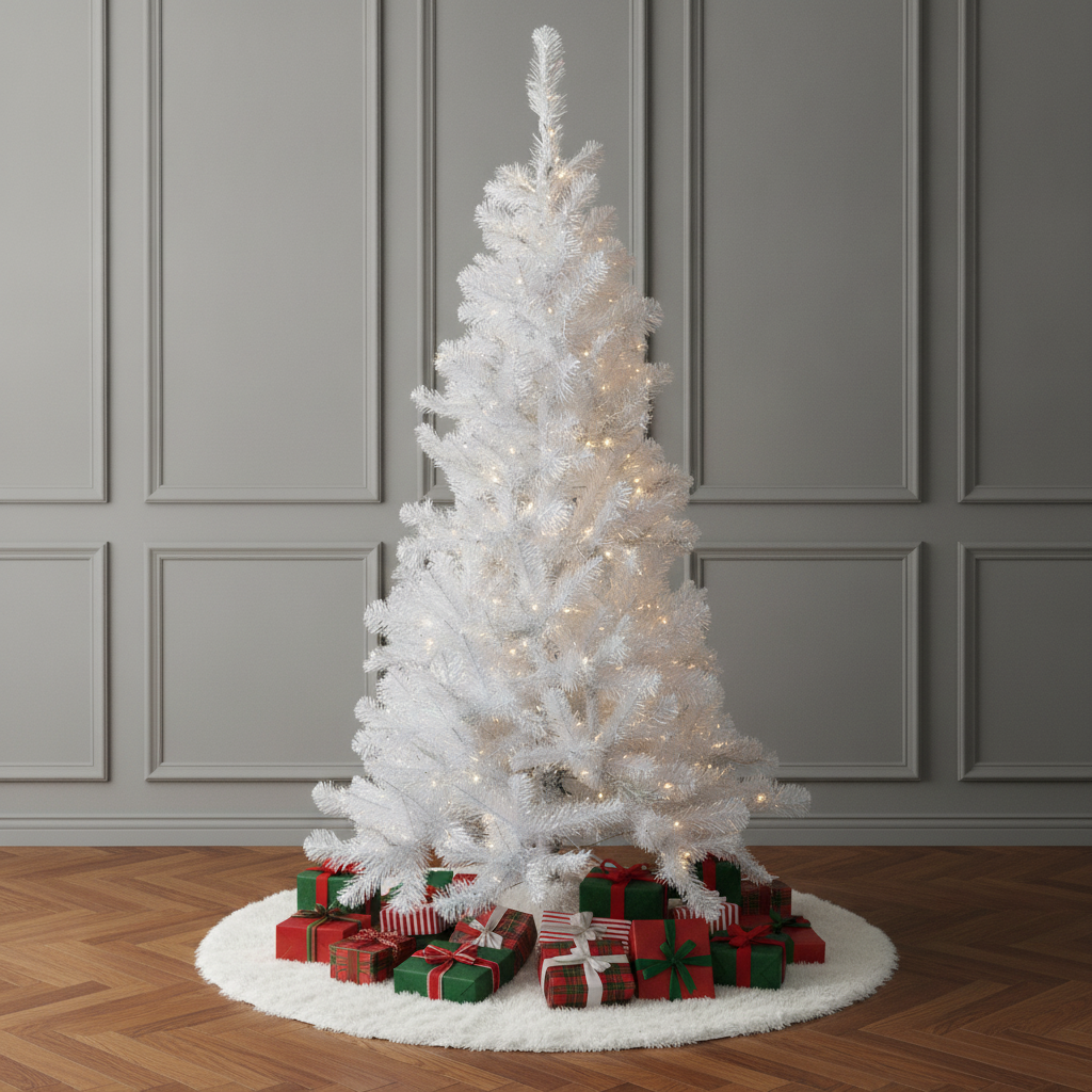 Pearl Layered Spruce Christmas Tree