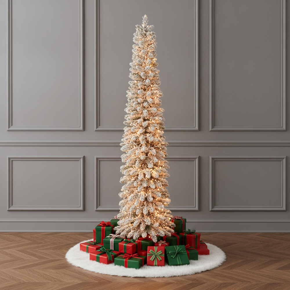 Snowy Alpine Christmas Tree