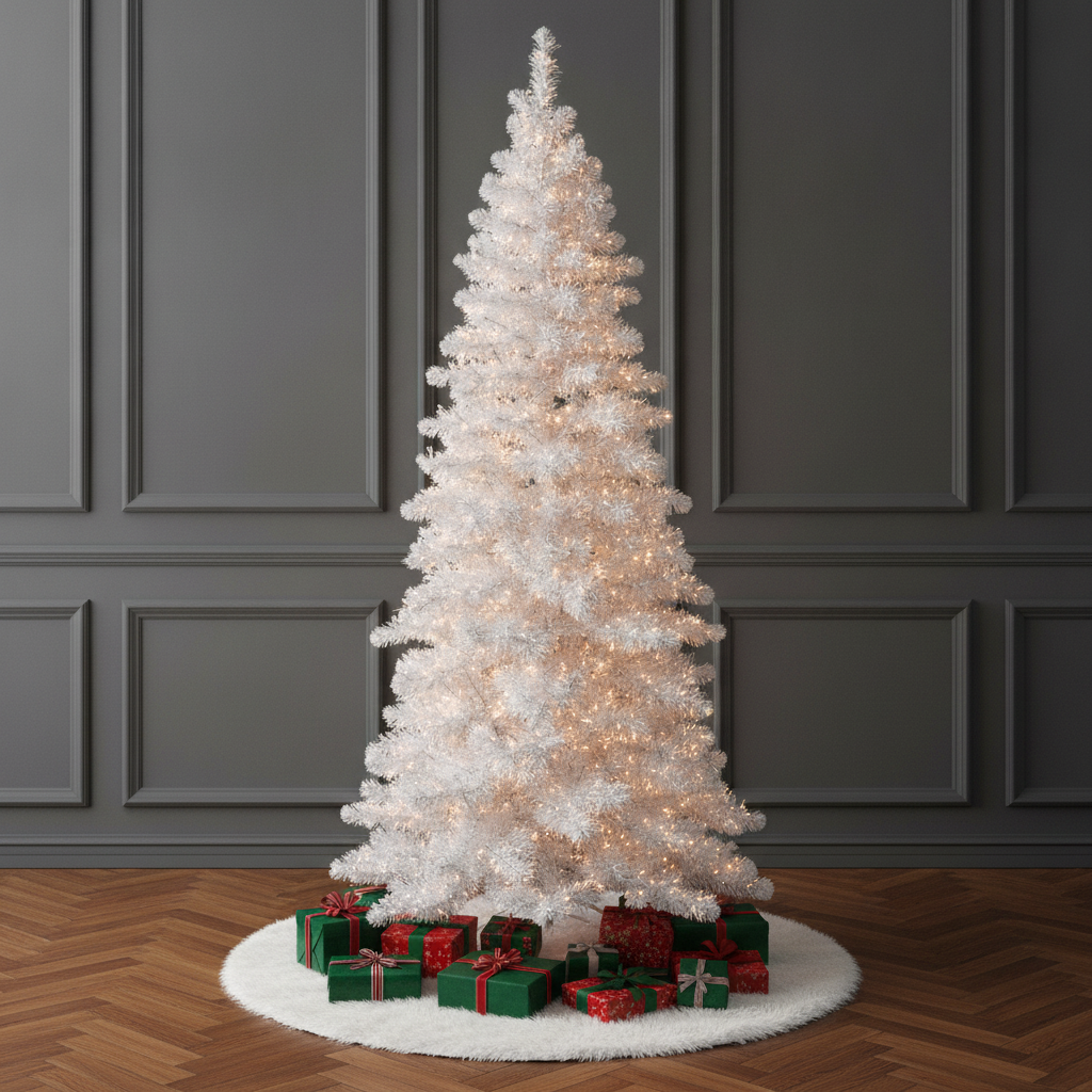 Pearl Layered Spruce Christmas Tree