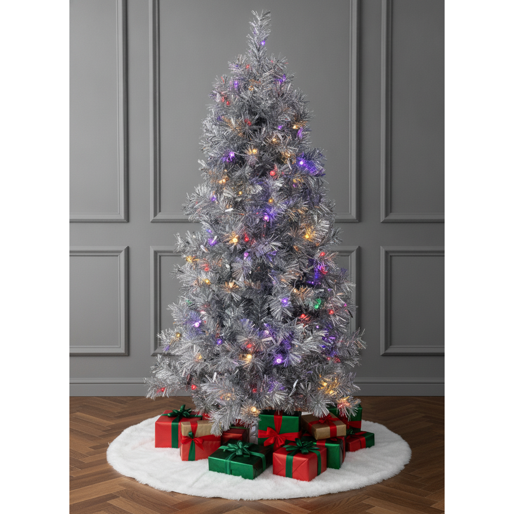 Silver Aluminum Christmas Tree