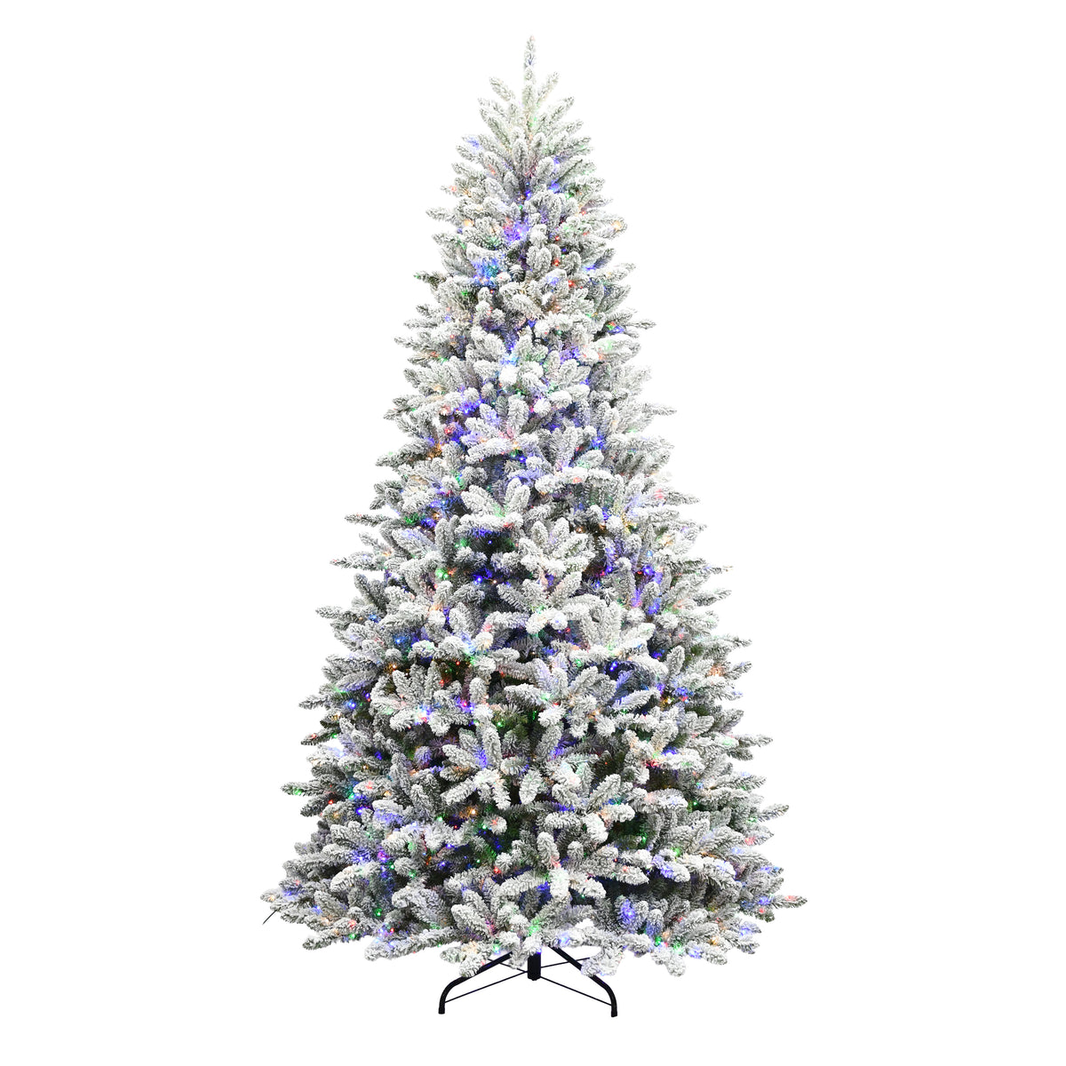 Flocked King Pine Christmas Tree