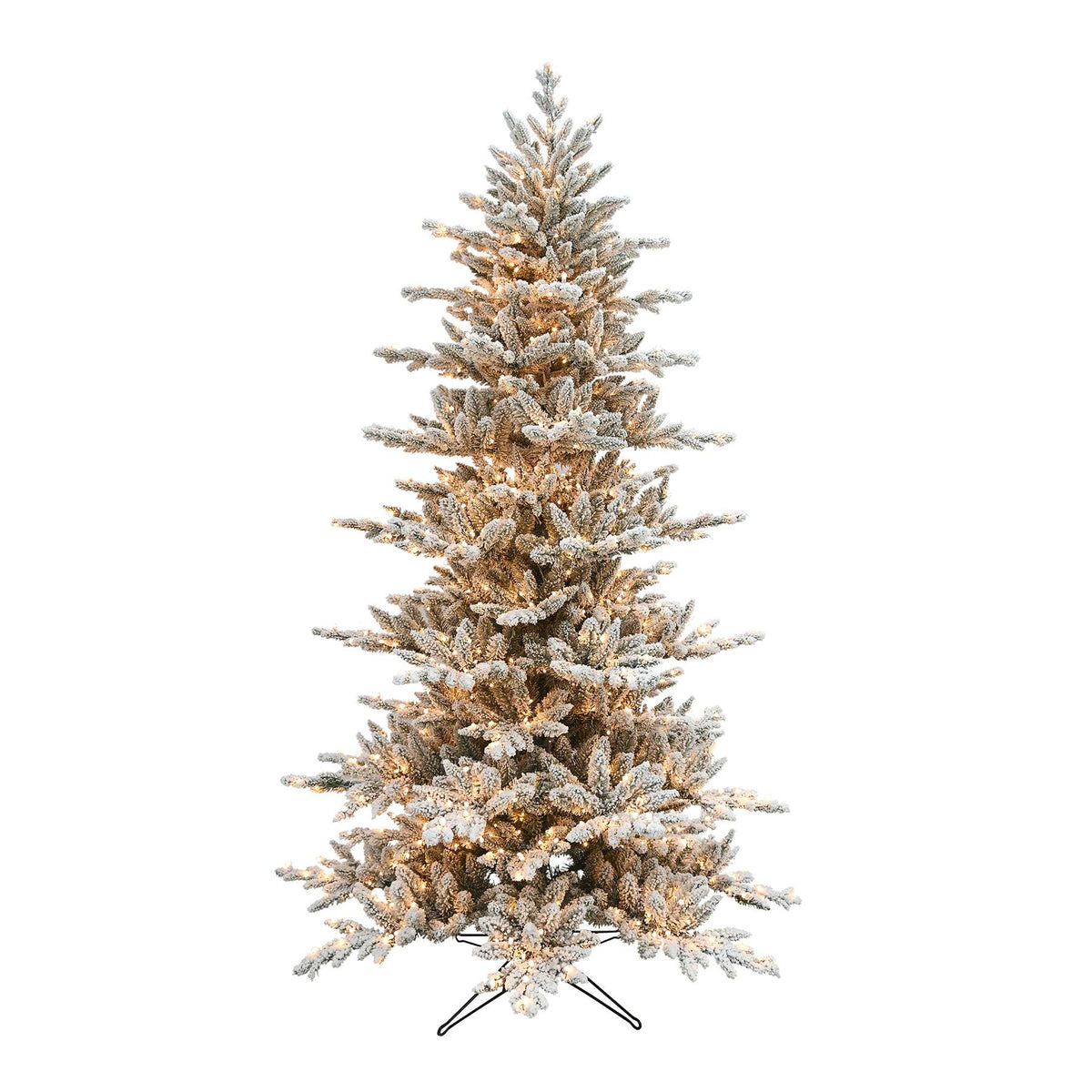 Flocked Layered Iceland Christmas Tree