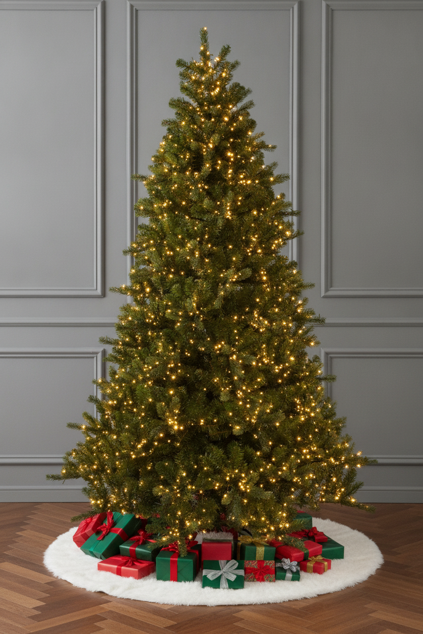 Slim Alaskan Pine Christmas Tree