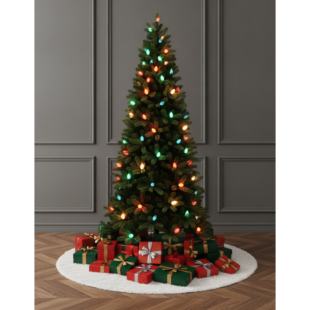 Slim Spruce Christmas Tree