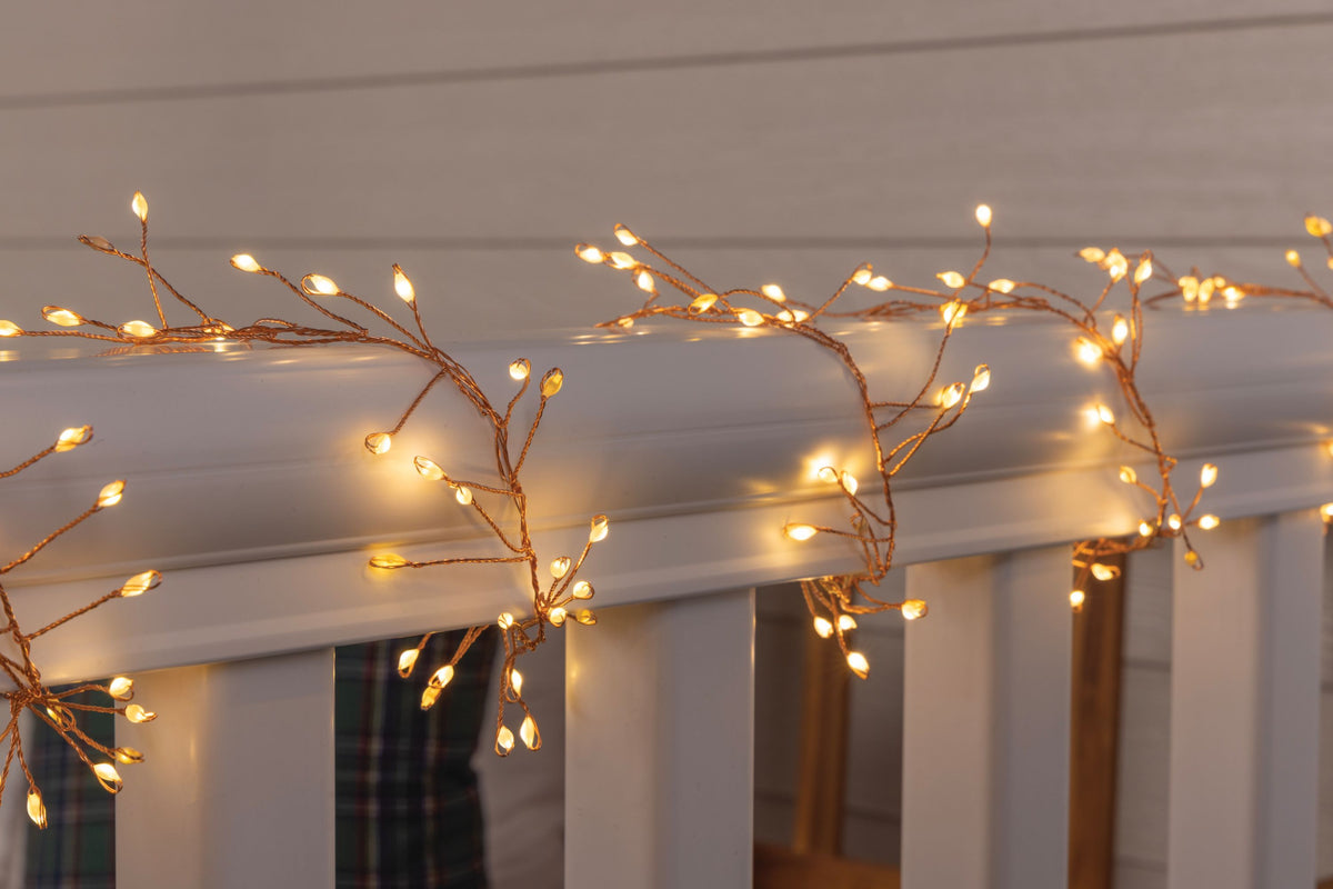 10ft Cluster Garland w/ Copper Wire (Reel)