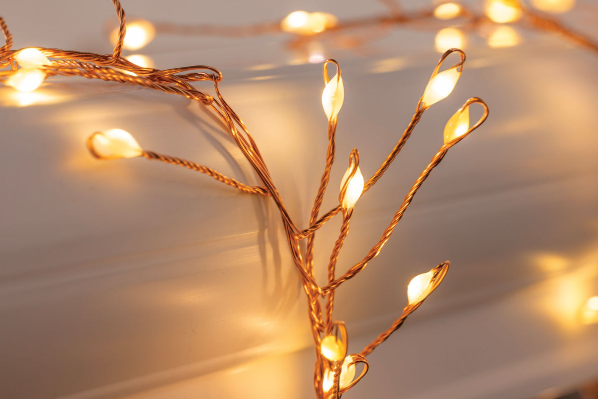 10ft Cluster Garland w/ Copper Wire (Reel)