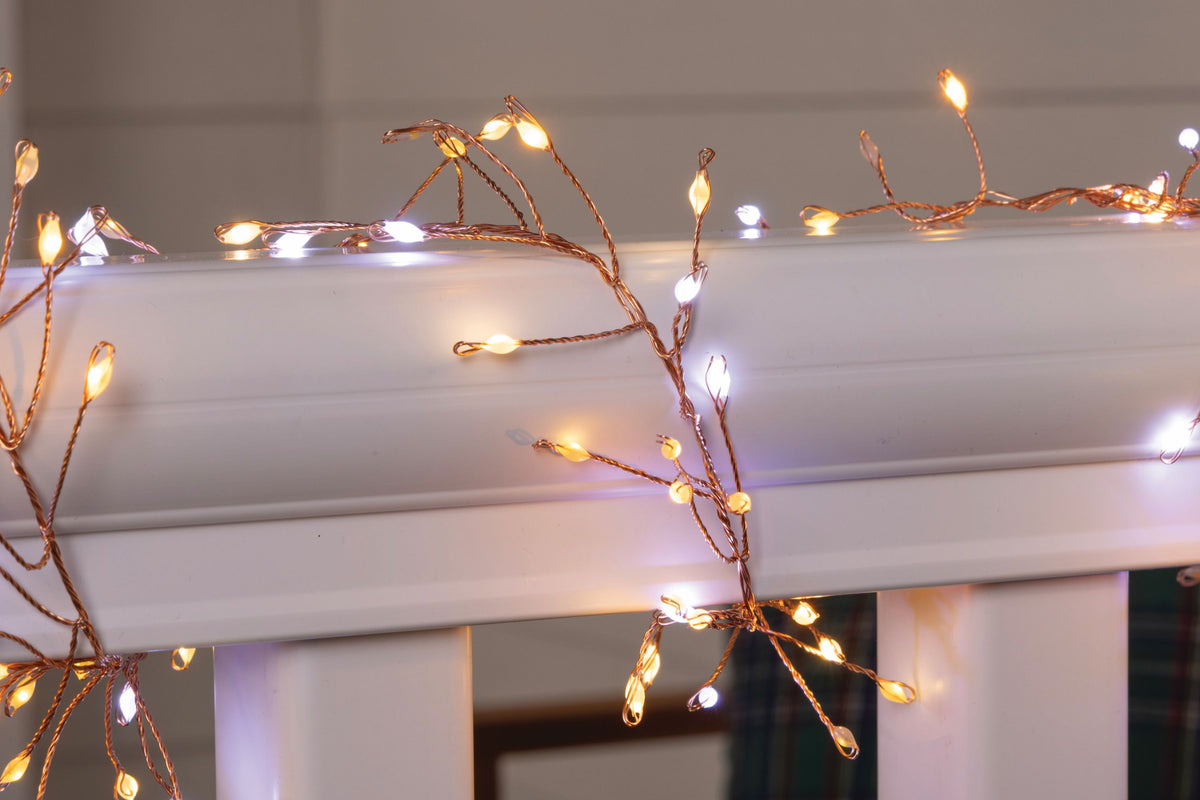 10ft Cluster Garland w/ Copper Wire (Reel)