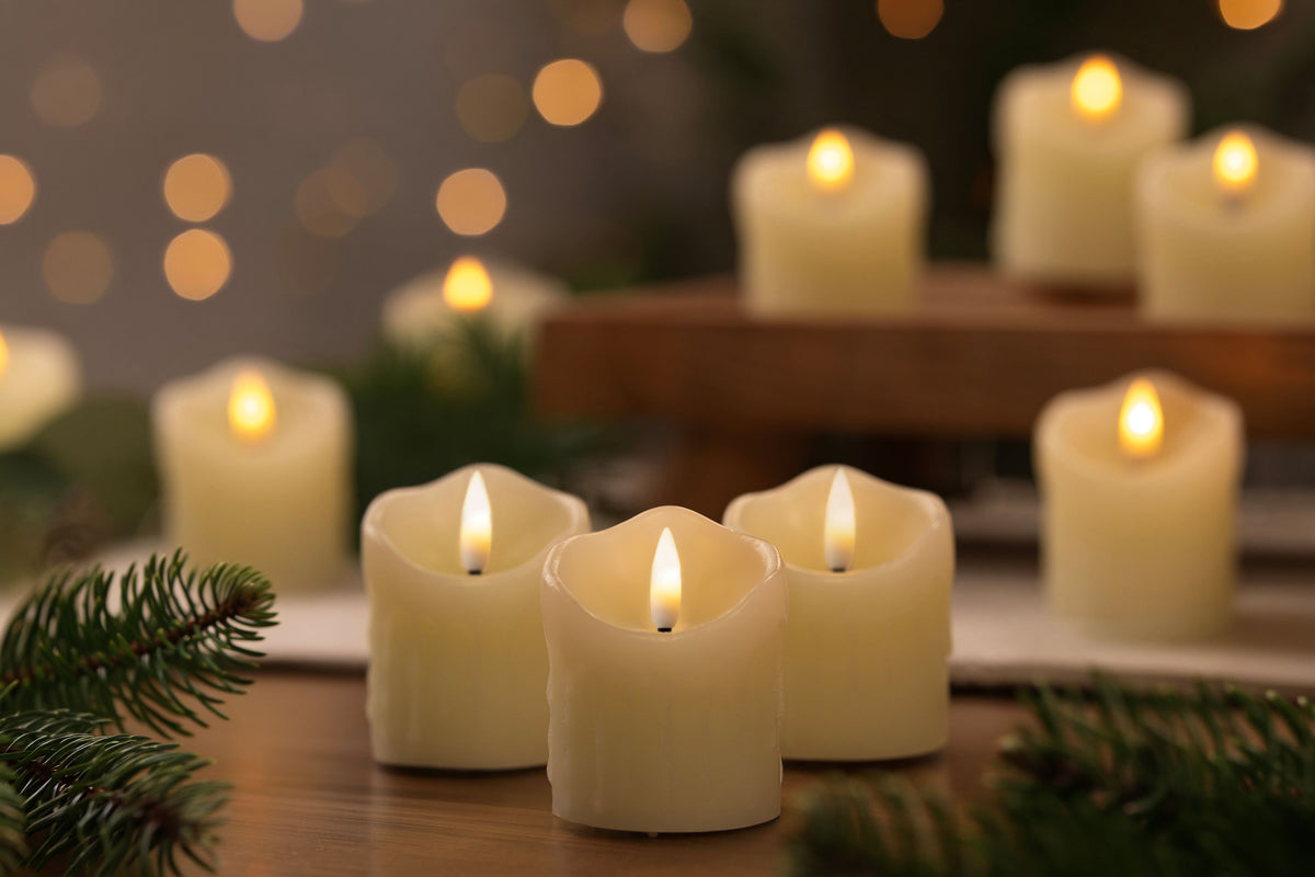 2" Battery Operated Votive Candles (Retail Box)