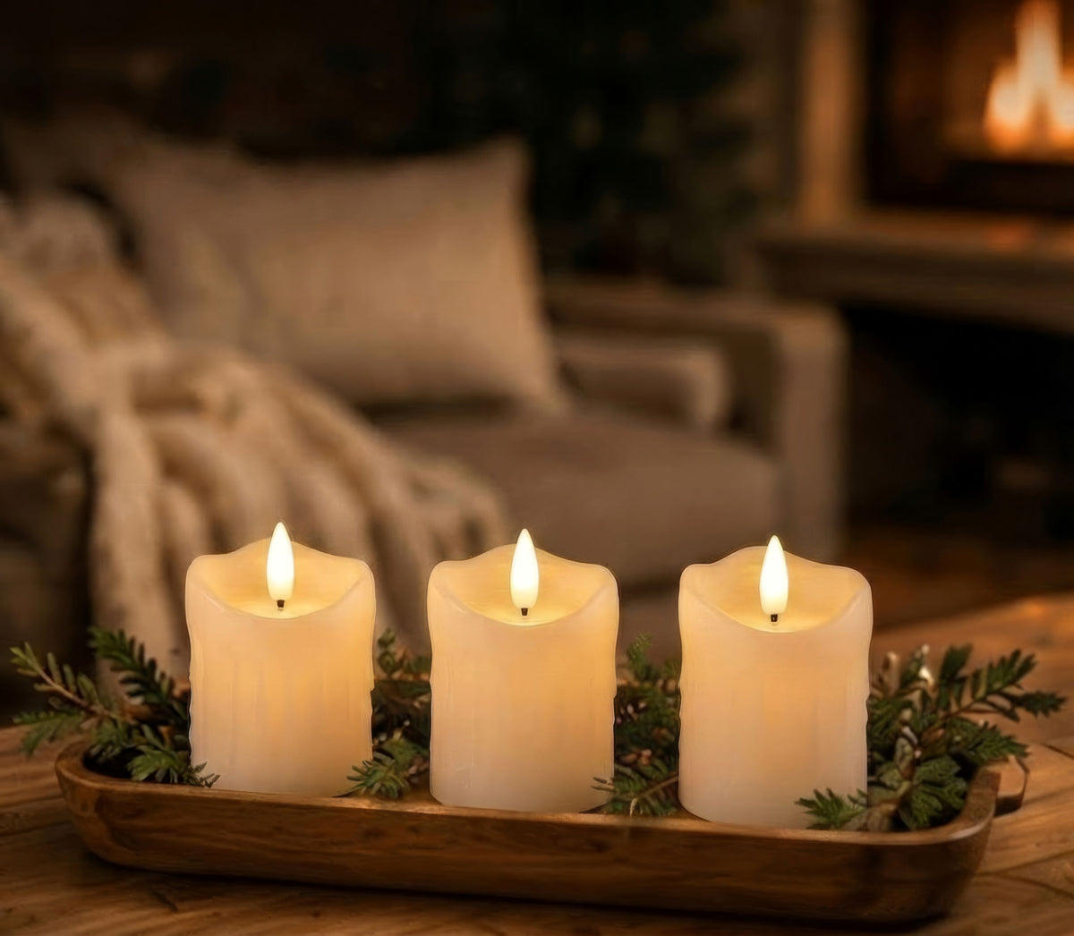 2" Battery Operated Votive Candles (Retail Box)