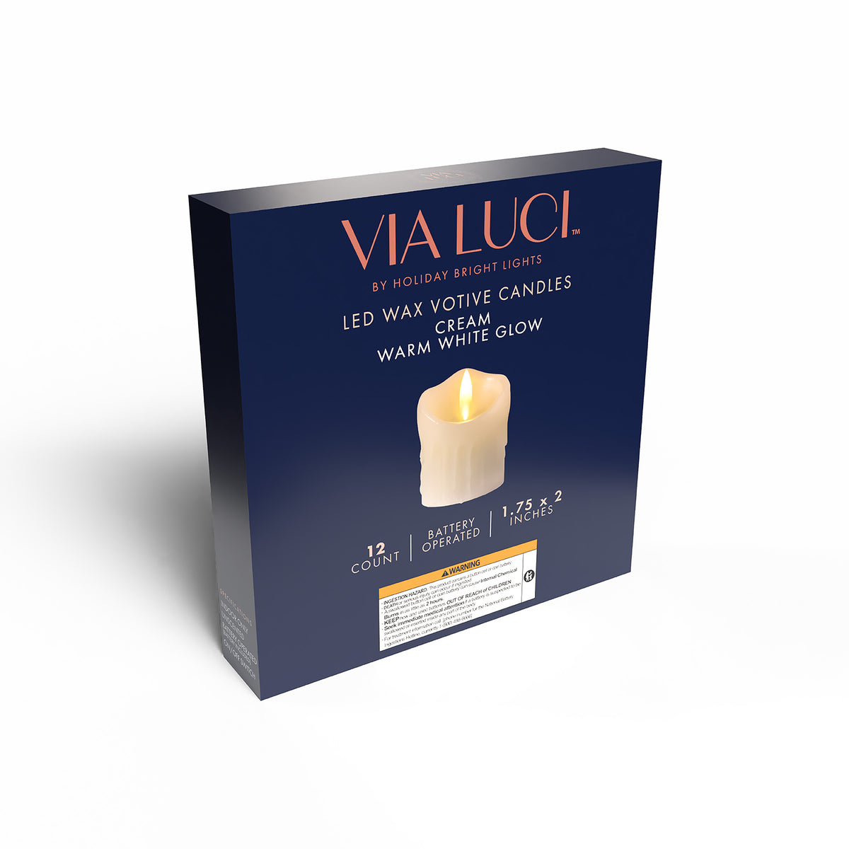 2" Battery Operated Votive Candles (Retail Box)
