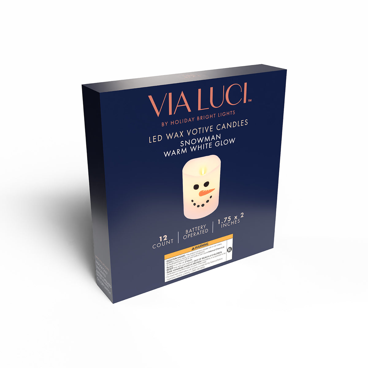 2" Battery Operated Votive Candles (Retail Box)