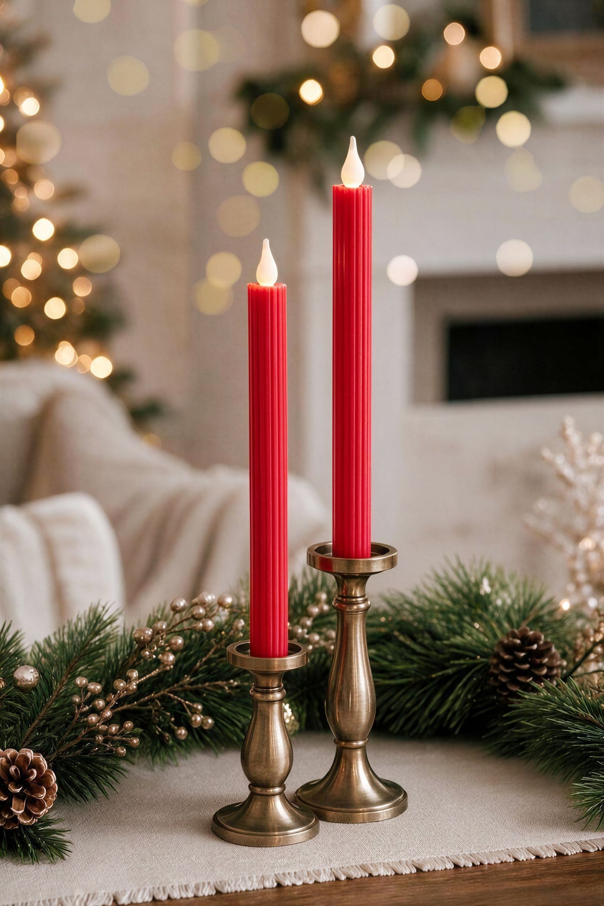 8.5" Battery Operated Taper Candles (Retail Box)