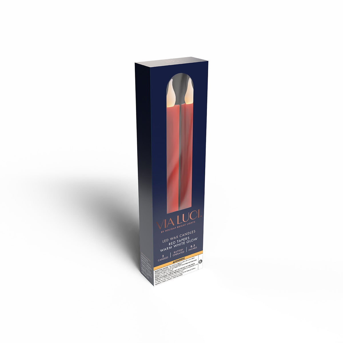8.5" Battery Operated Taper Candles (Retail Box)