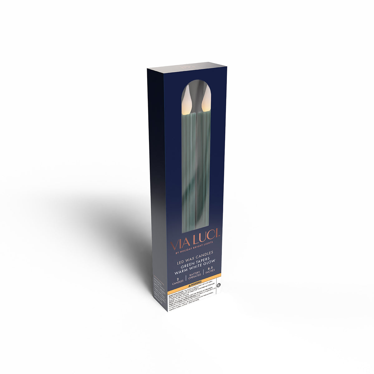 8.5" Battery Operated Taper Candles (Retail Box)
