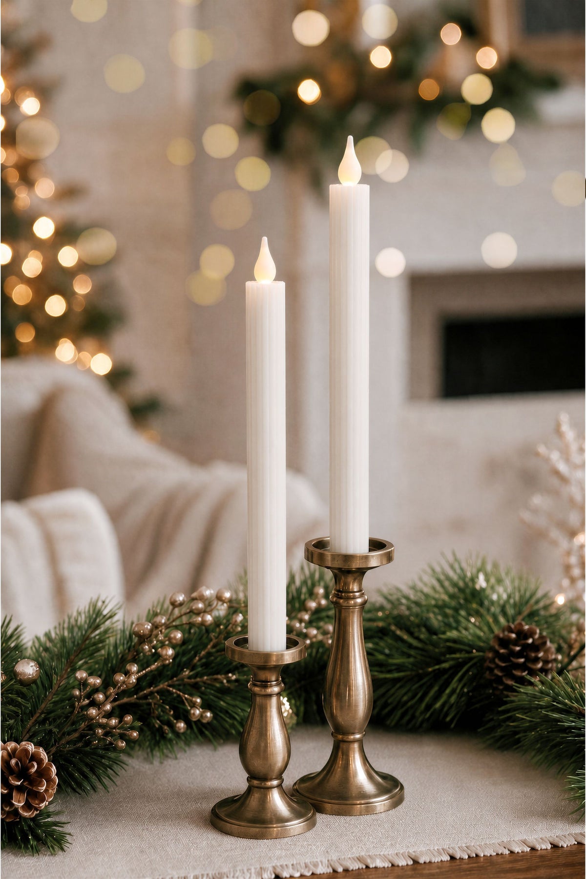 8.5" Battery Operated Taper Candles (Retail Box)