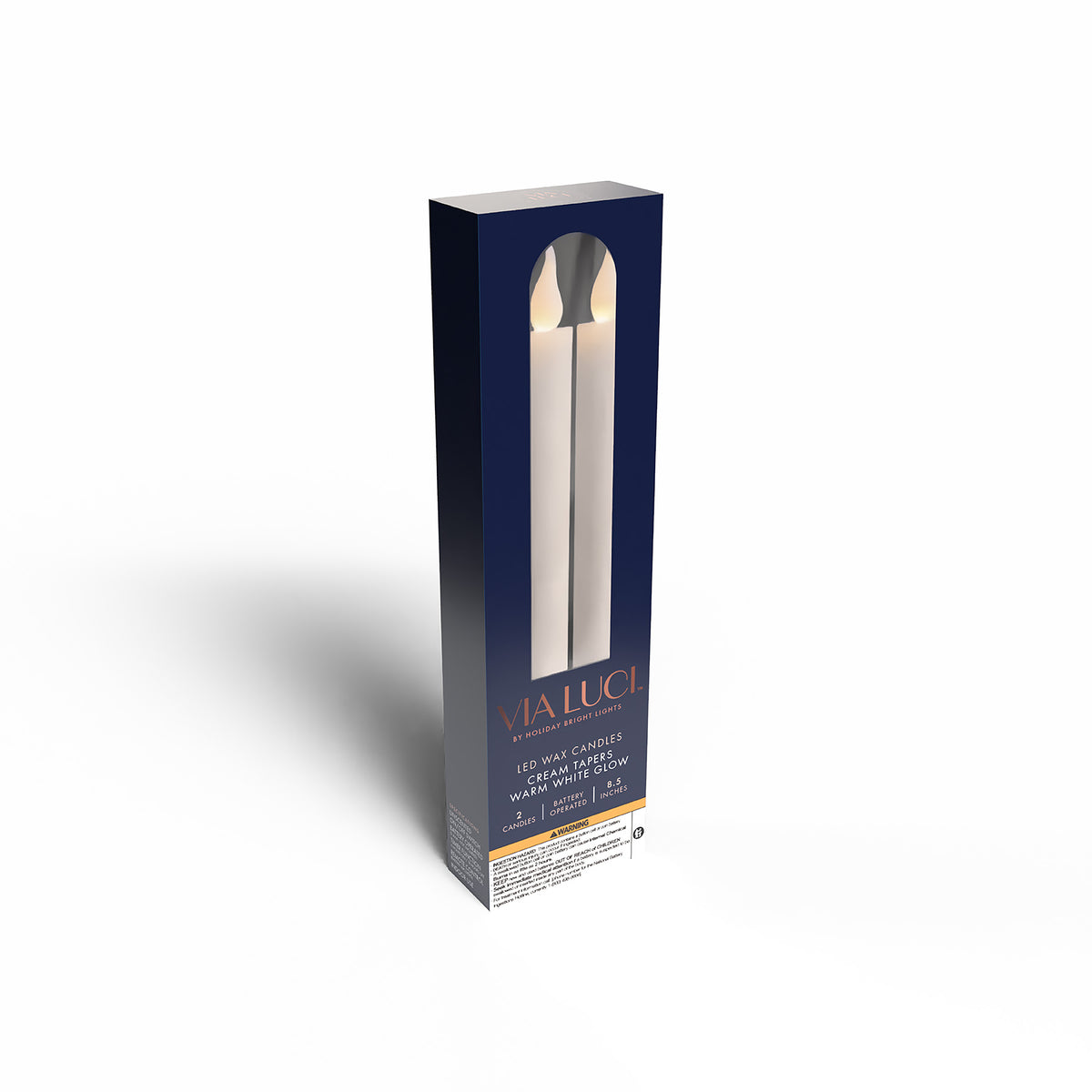 8.5" Battery Operated Taper Candles (Retail Box)