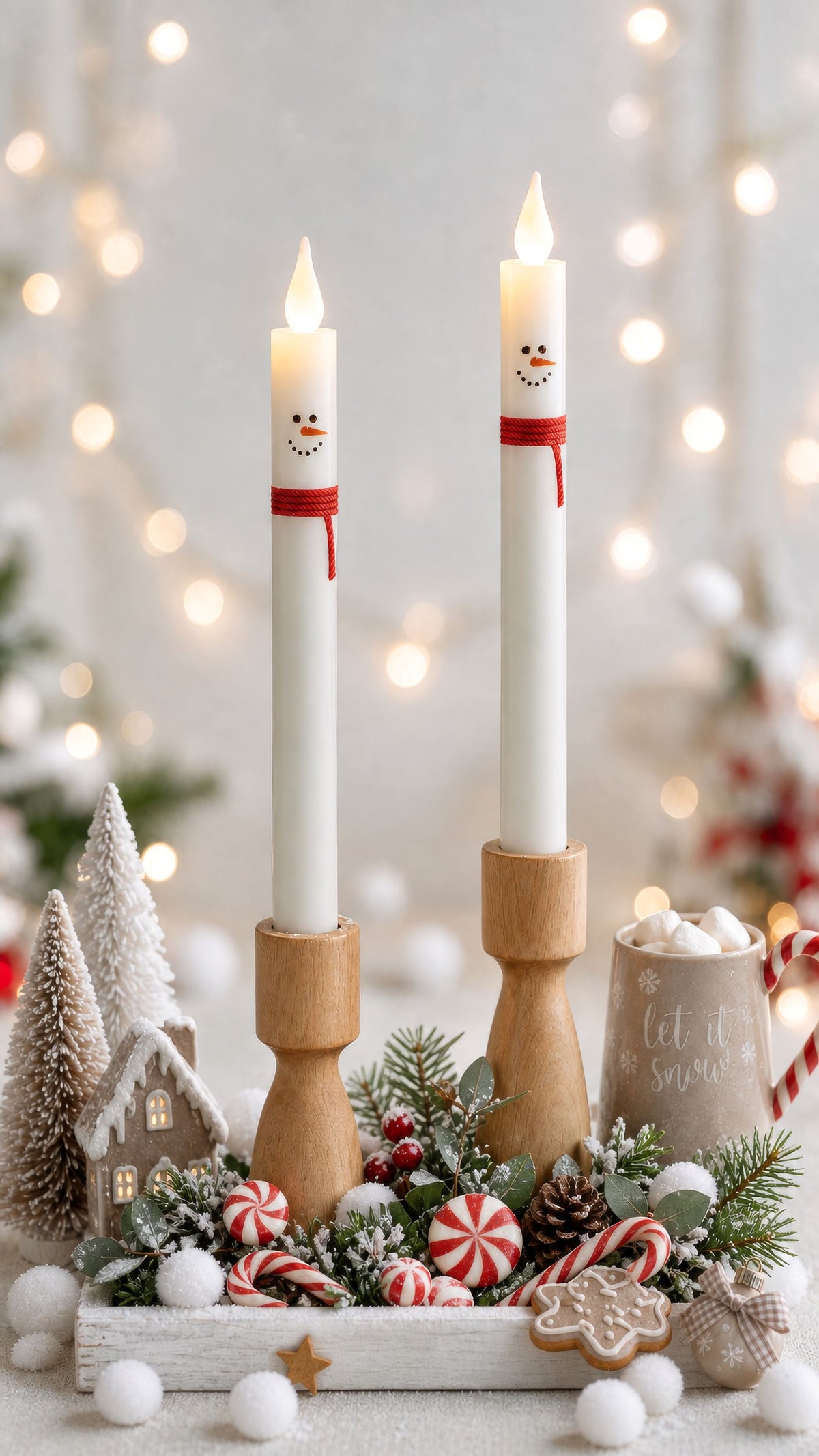 8.5" Battery Operated Taper Candles (Retail Box)