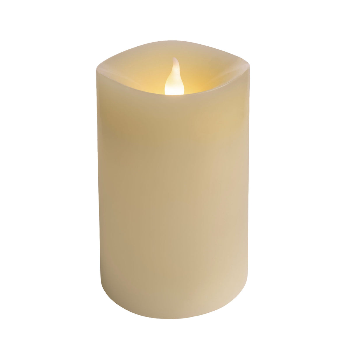 Battery Operated Cream Pillar Candles (Retail Box)