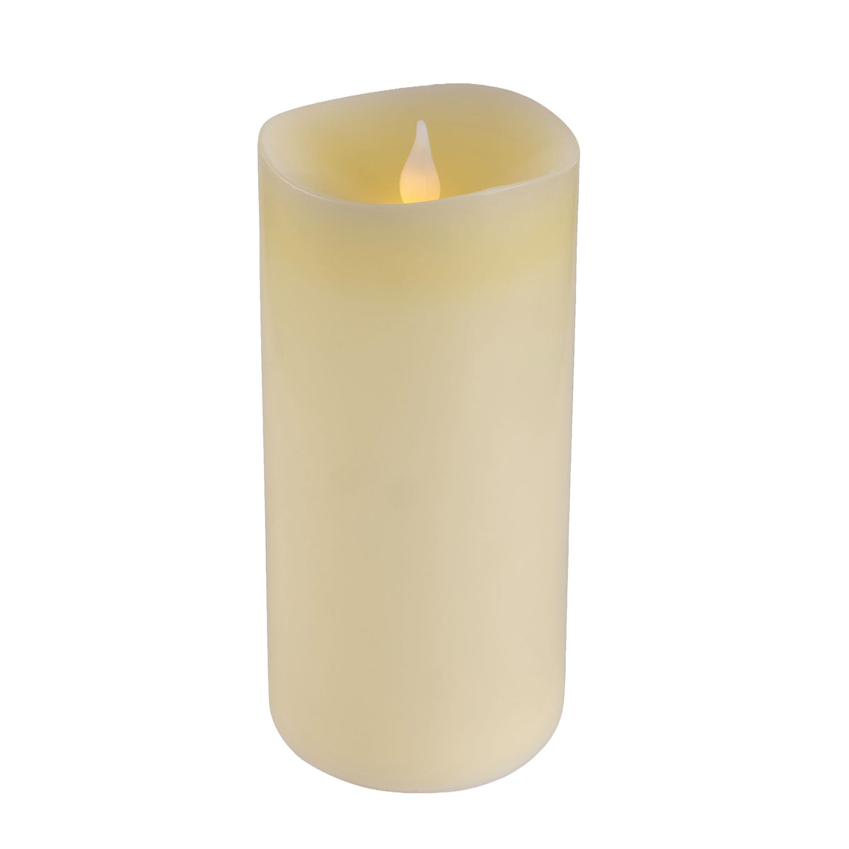 Battery Operated Cream Pillar Candles (Retail Box)