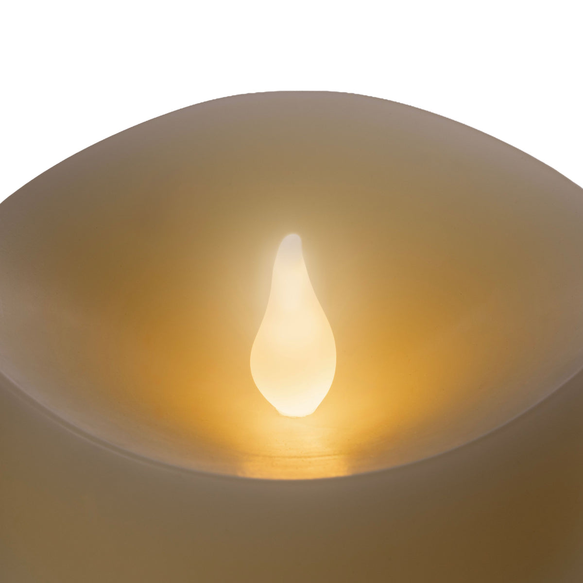 Battery Operated Cream Pillar Candles (Retail Box)