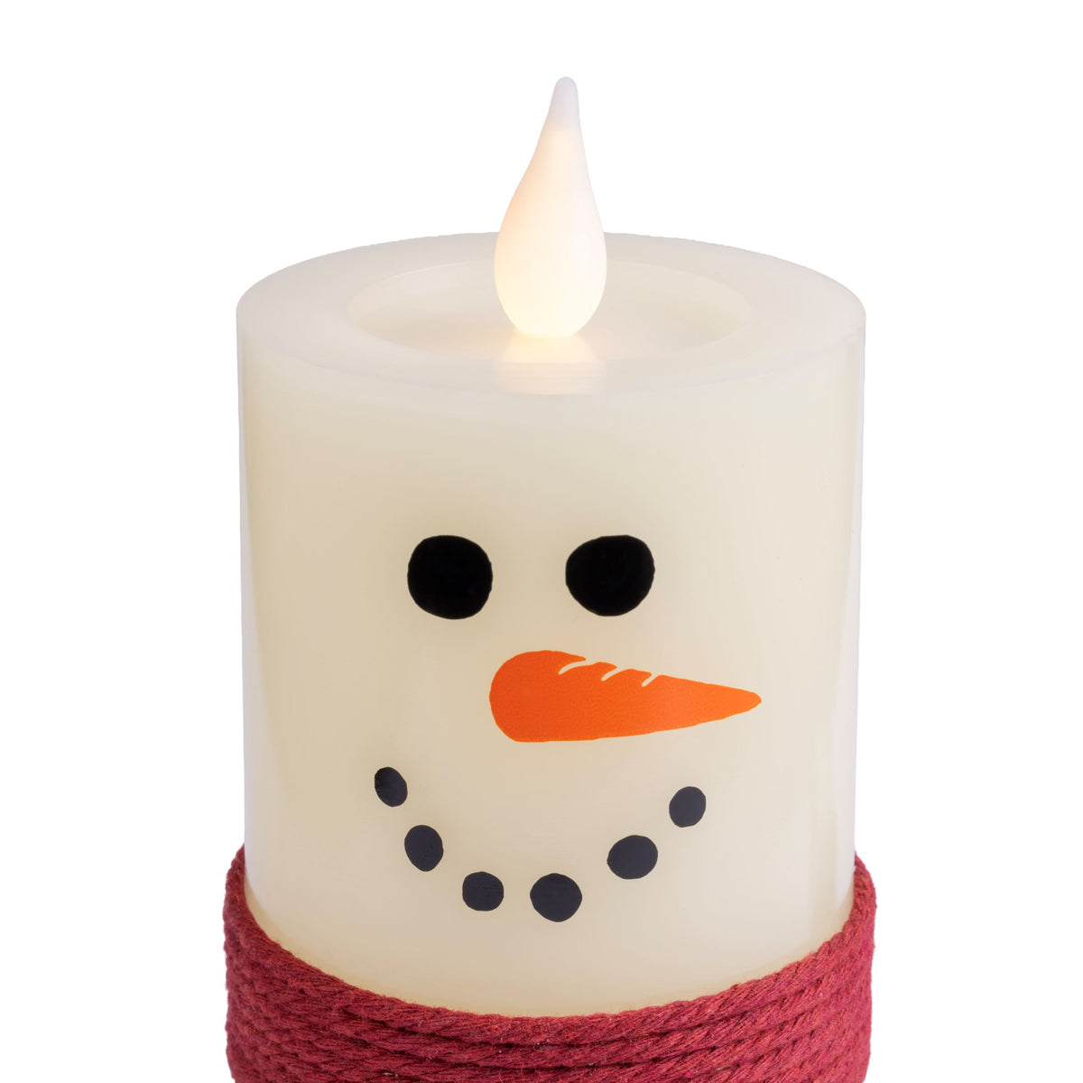 3" X 6" Battery Operated Pillar Candles (Retail Box)