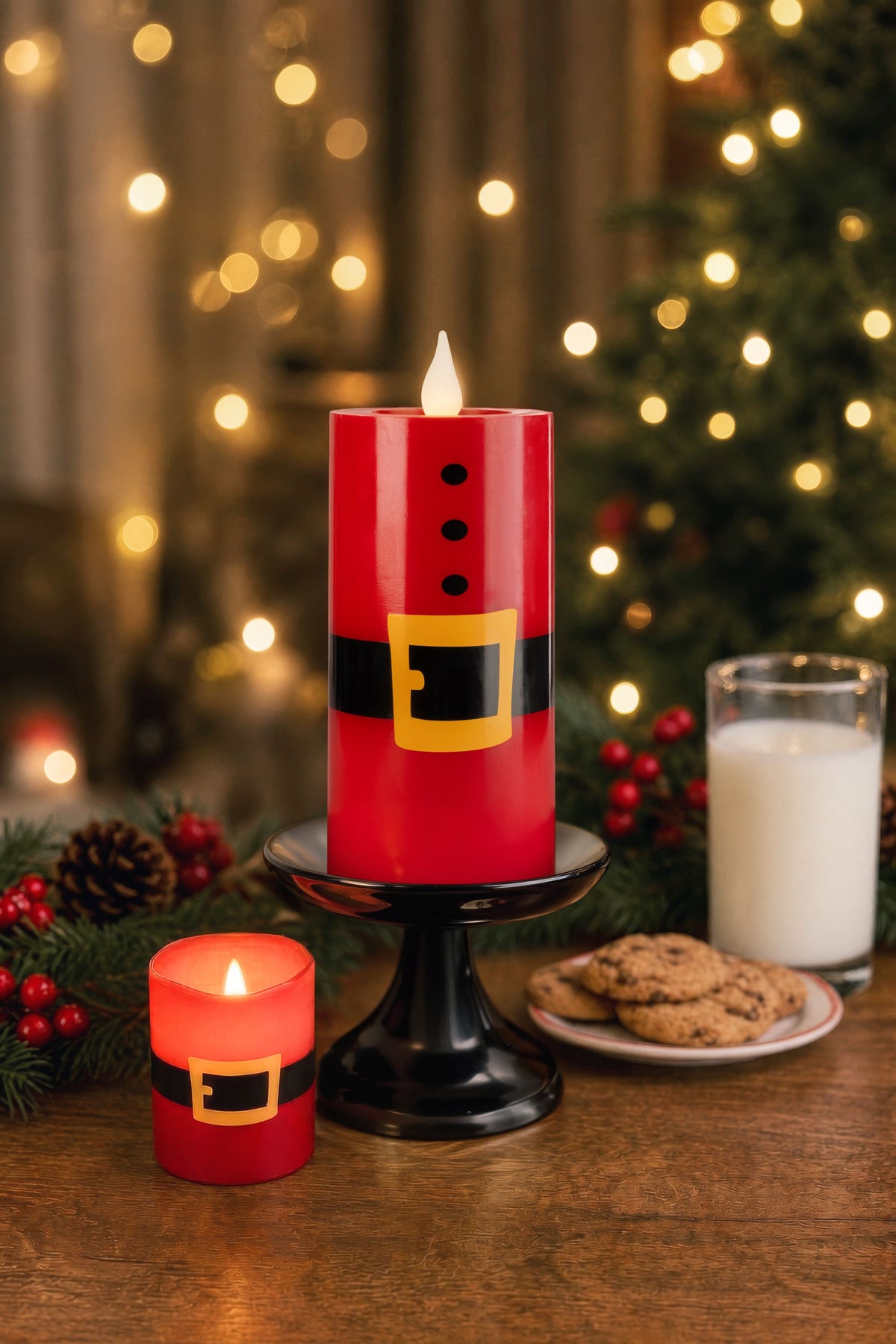 3" X 6" Battery Operated Pillar Candles (Retail Box)