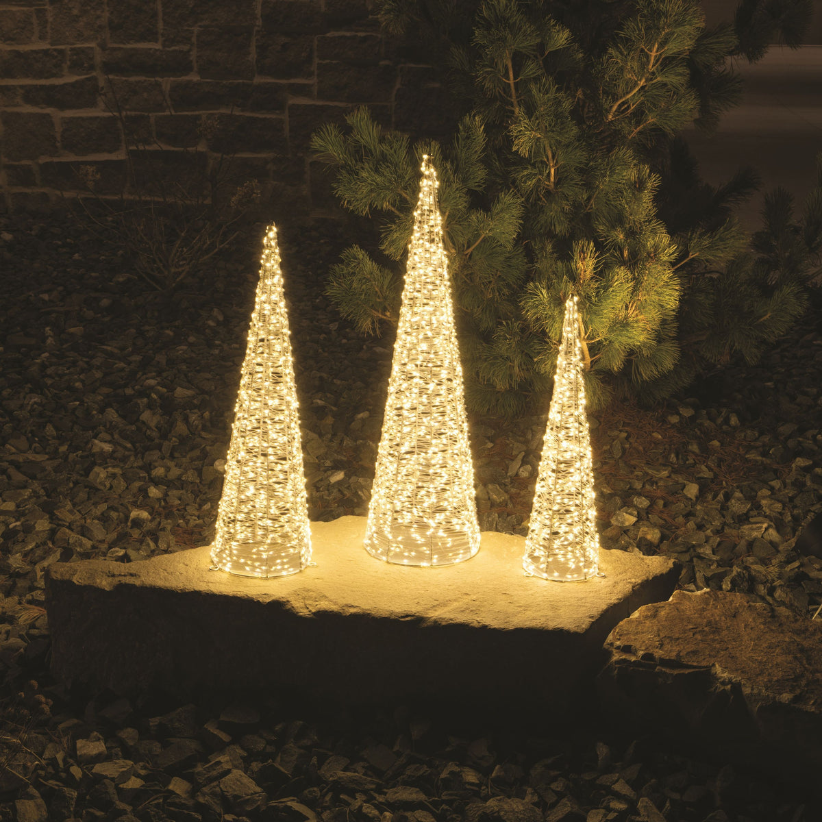 3-D High Density Cone Trees - Set of 3 (Retail Box)